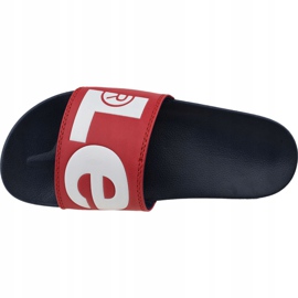 Levi's Batwing Slide Sandale 231548-794-87 weiß rot navy blau 2