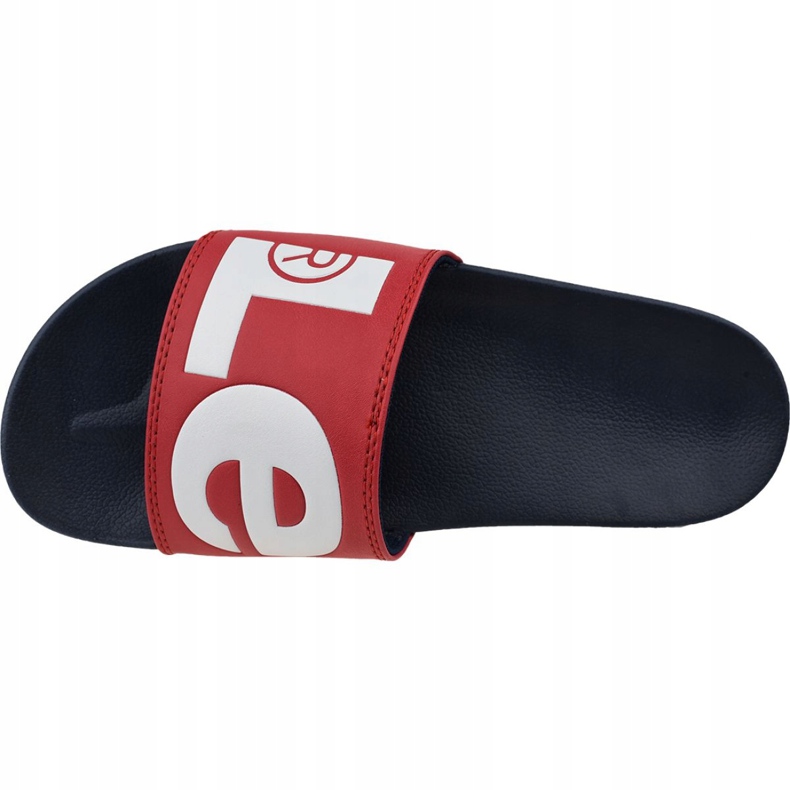 Levi's Batwing Slide Sandale 231548-794-87 weiß rot navy blau 2