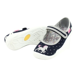 Befado Kinderschuhe 114X414 marineblau grau 4