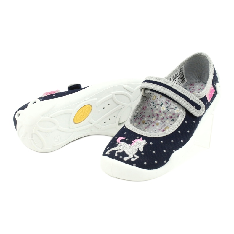 Befado Kinderschuhe 114X414 marineblau grau 4