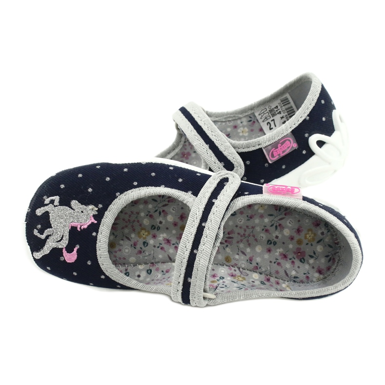 Befado Kinderschuhe 114X414 navy blau grau 5