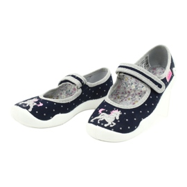 Befado Kinderschuhe 114X414 navy blau grau 3