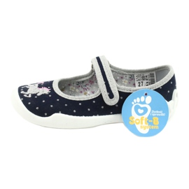 Befado Kinderschuhe 114X414 navy blau grau 6
