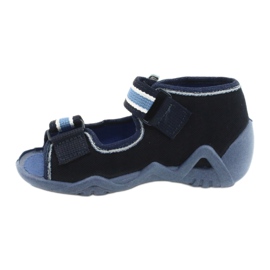 Befado Hausschuhe Sandalen Kinderschuhe 250P065 marineblau blau 1