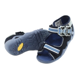 Befado Hausschuhe Sandalen Kinderschuhe 250P065 navy blau blau 3