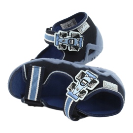 Befado Hausschuhe Sandalen Kinderschuhe 250P065 navy blau blau 4
