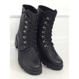 Schwarze Militärstiefel 361 Schwarz 1