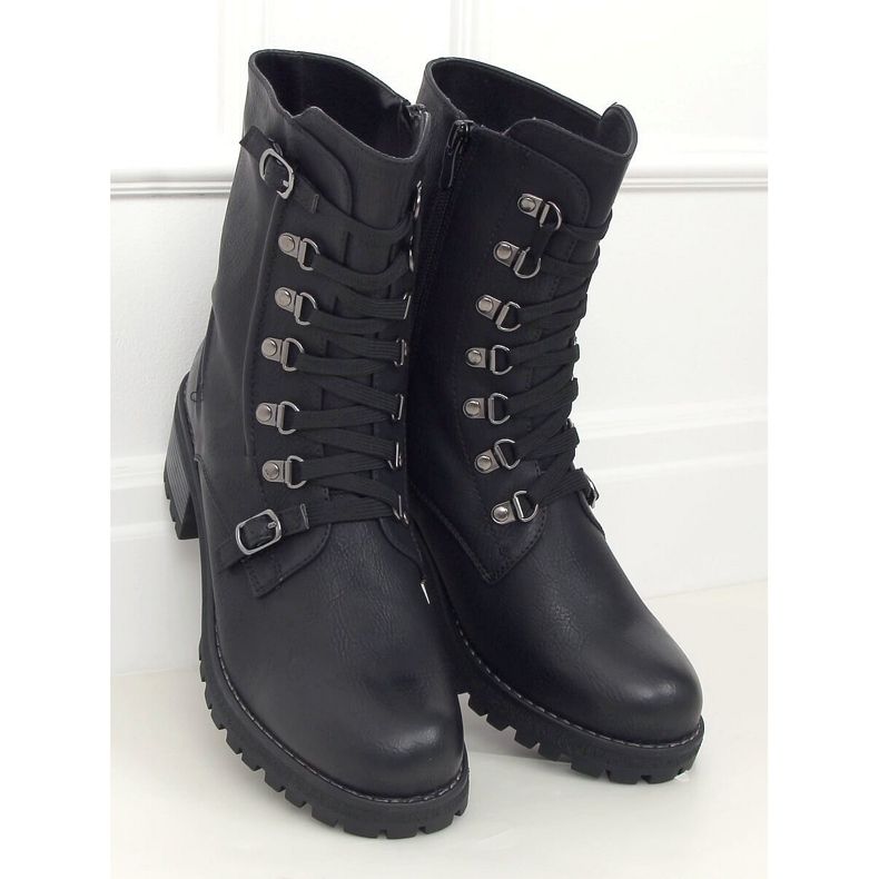 Schwarze Militärstiefel 361 Schwarz 1