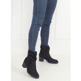 Schwarze Stiefel mit hohen Absätzen 6341 Schwarz 1