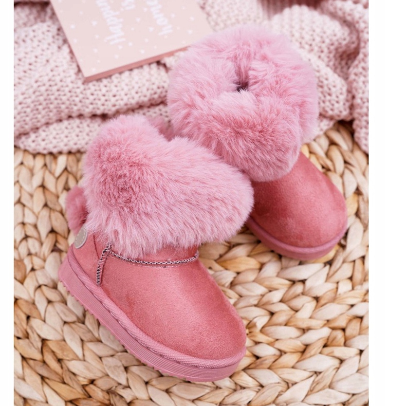 FRROCK Kinder-Schneestiefel mit Fell Pink Kiks rosa 3