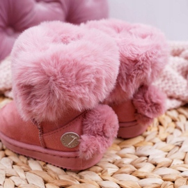 FRROCK Kinder-Schneestiefel mit Fell Pink Kiks rosa 4