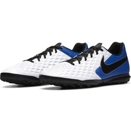 Nike Tiempo Legend 8 Club Tf M AT6109 104 Fußballschuhe schwarz, blau, weiß weiß 1