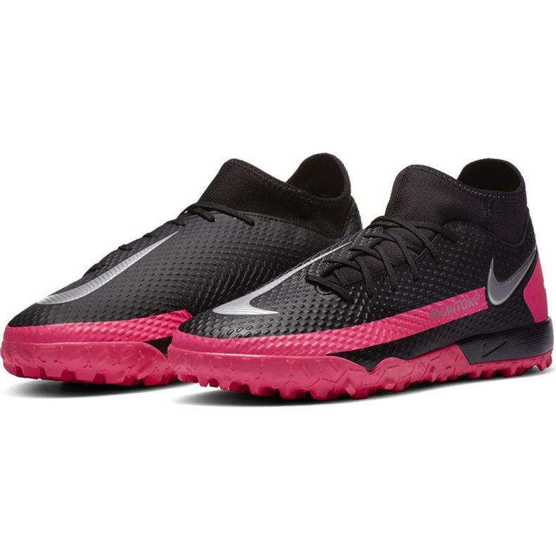 Nike Phantom Gt Academy Df Tf M CW6666 006 Fußballschuhe pink schwarz schwarz 2