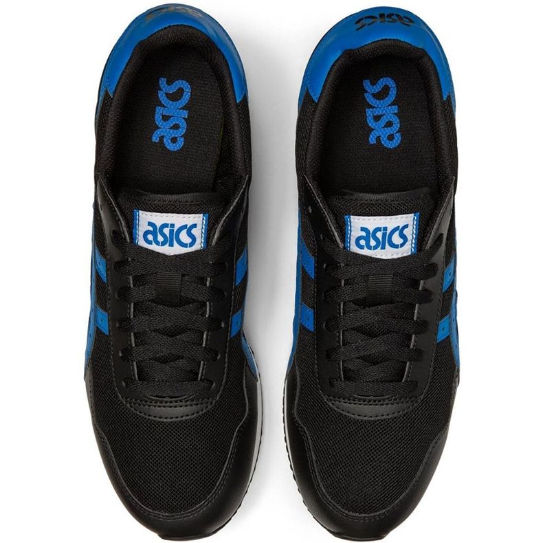 Asics Tiger Runner schwarz und blau 1191A207 004 Herrenschuhe mehrfarbig 1