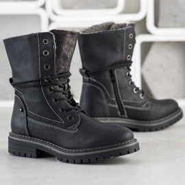 Super Mode Hohe Trapper schwarz 2