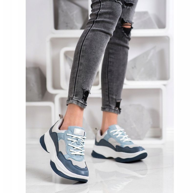 Kylie Modische blaue Turnschuhe 2