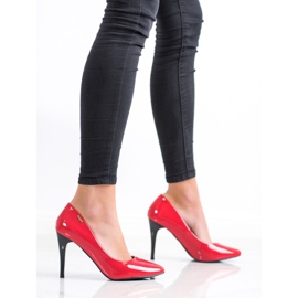 Goodin Lackierte Pumps rot 2