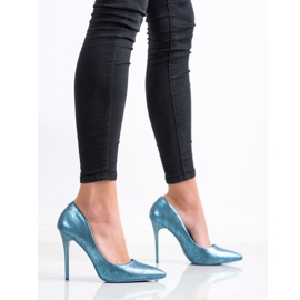 Goodin Stilvolle Pumps auf einer Nadel blau 1