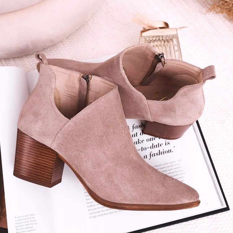 Nicole Damenstiefel mit ausgeschnittenem Wildleder Cappuccino Lawrence braun mehrfarbig 2