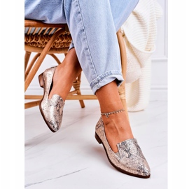 Nicole Damen Leder Slipper Tiermuster Golden Scarlett mehrfarbig 2