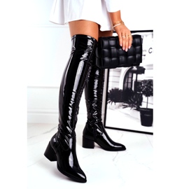 SEA Damen Latexstiefel Schwarz So nah 2