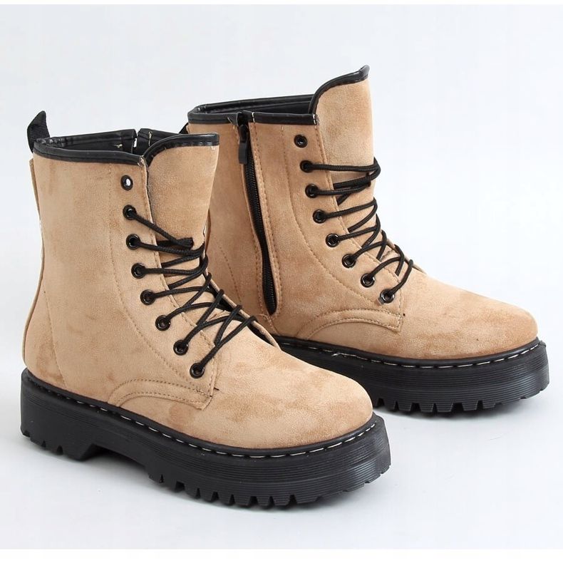 Arbeiter auf einer dicken Sohle LKS3 Khaki Beige 1