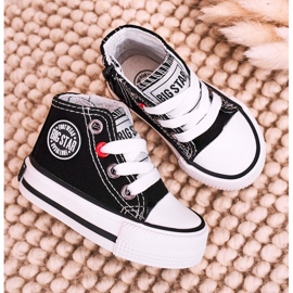 Hohe Sneakers für Kinder mit Reißverschluss Big Star HH374188 Schwarz 1