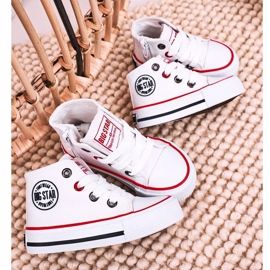 Hohe Sneakers für Kinder mit Reißverschluss Big Star HH374187 Weiß 1