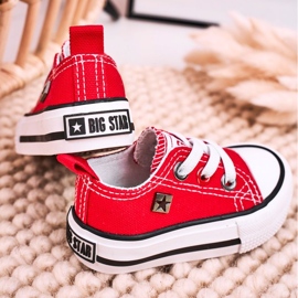 Klassisch niedrige Sneakers für Kinder Big Star HH374196 Rot 9