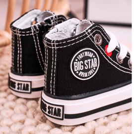 Hohe Sneakers für Kinder mit Reißverschluss Big Star HH374084 Schwarz 1