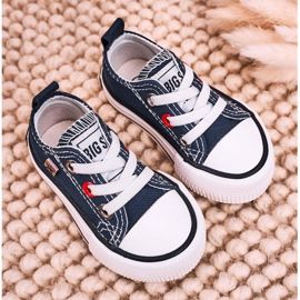 Klassisch niedrige Sneakers für Kinder Big Star HH374091 Marineblau ['marine'] 2