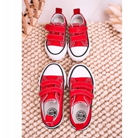Niedrige Sneakers für Kinder mit Klettverschluss Big Star HH374098 Rot 6
