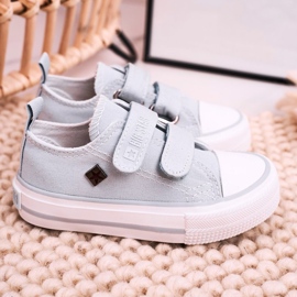 Niedrige Sneakers für Kinder mit Klettverschluss Big Star HH374100 Blau 2