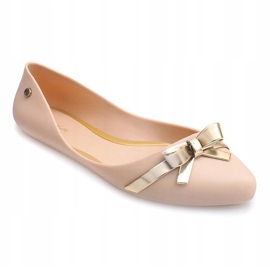 Meliski Ballerinas mit Schleife PT72 Beige weiß 1