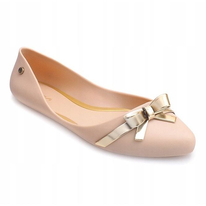 Meliski Ballerinas mit Schleife PT72 Beige weiß 1