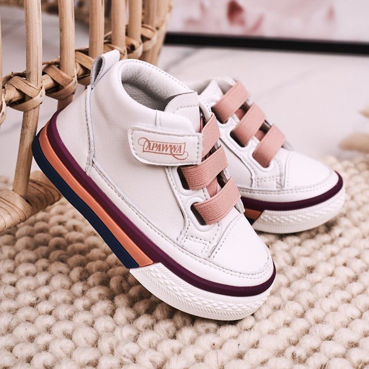 Apawwa Hohe Sneakers für Kinder Weiß und Rosa Baxter ['weiß', 'rosa'] 1
