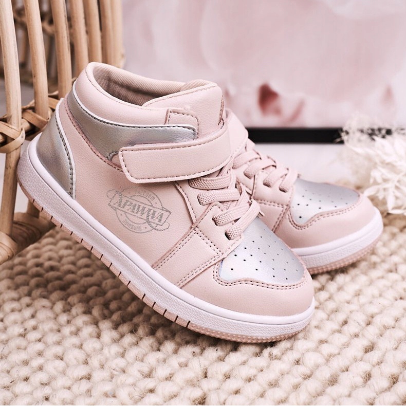 Apawwa Kinder Sportschuhe Rosa Silber Madison 2