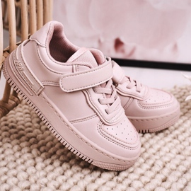 Apawwa Kinder Sportschuhe mit Klettverschluss Pink Airy rosa 2