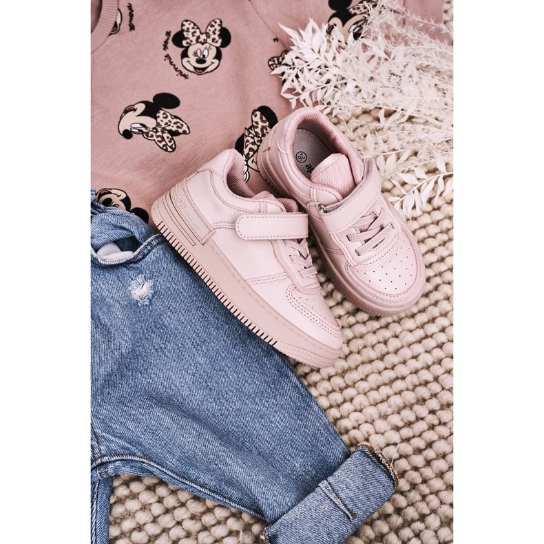 Apawwa Kinder Sportschuhe mit Klettverschluss Pink Airy rosa 1