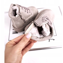 FRROCK Warme Trapperstiefel für Kinder Grau Dexter 2