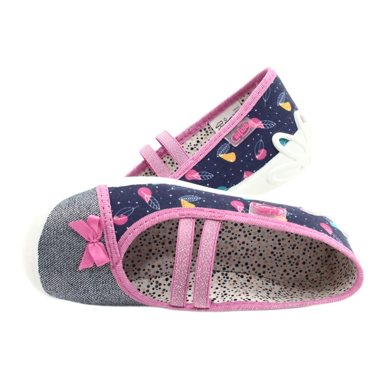 Befado Kinderschuhe 116X286 marineblau rosa silber 5