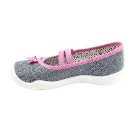 Befado Kinderschuhe 116X286 marineblau rosa silber 2