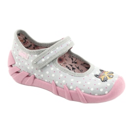 Befado Kinderschuhe 109P208 rosa grau mehrfarbig 2