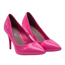 Rosa Pumps an einer Anstecknadel LEI-83 Pink 2