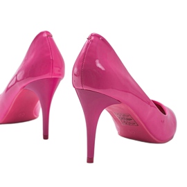 Rosa Pumps an einer Anstecknadel LEI-83 Pink 1