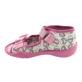 Befado Kinderschuhe 242P099 rosa silber- grau 2