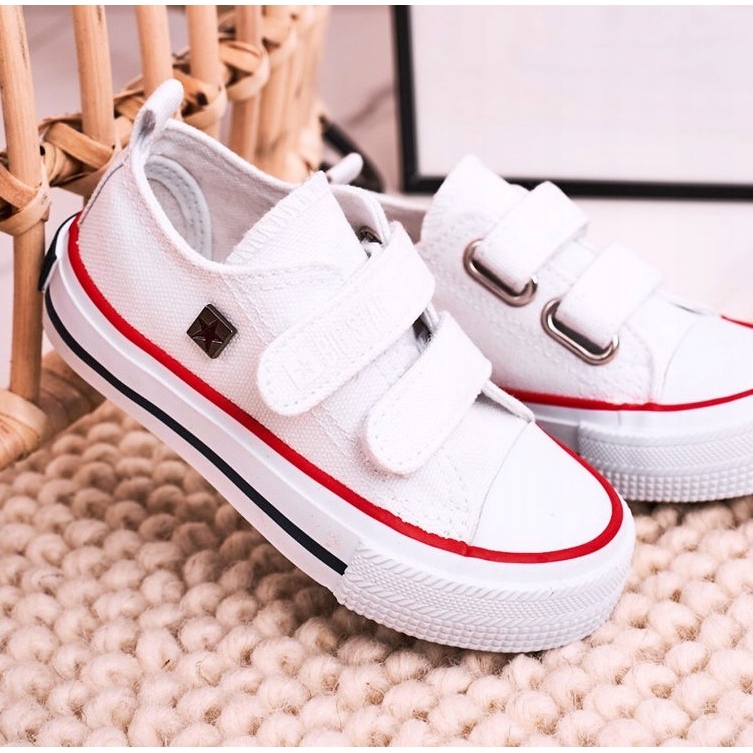 Kinder-Sneaker mit Klettverschluss Big Star HH374095 Weiß 1