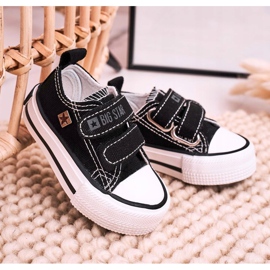 Kinder-Sneaker mit Klettverschluss Big Star HH374096 Schwarz 1
