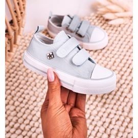 Niedrige Sneakers für Kinder mit Klettverschluss Big Star HH374100 Blau 1