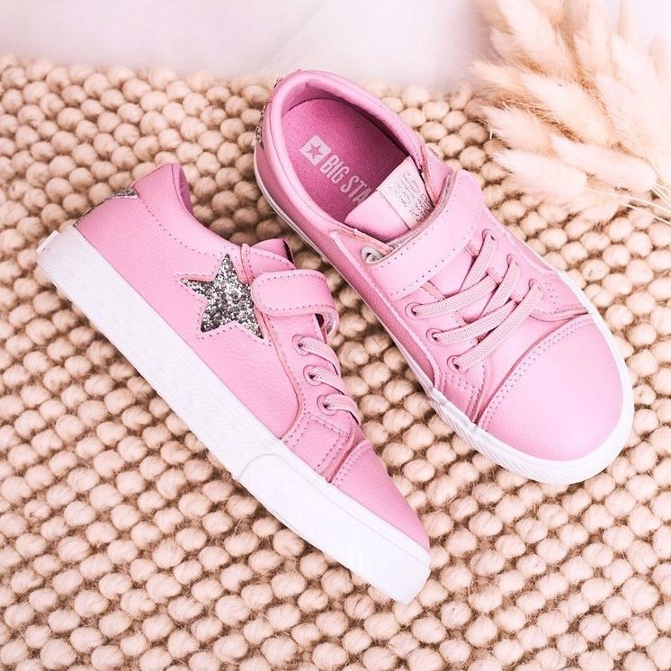 Kinder-Leder-Sneaker mit Stern Big Star DD374104 Pink ['rosa'] rosa 1